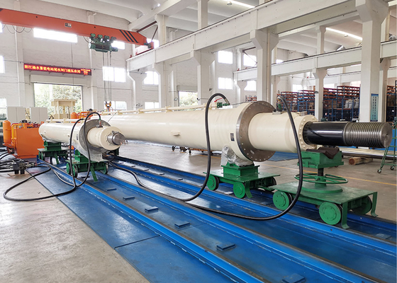 cilindro hidráulico de aluminio de encargo del alzamiento de 1500m m con pequeña viscosidad del aire